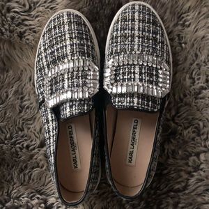 Karl Lagerfeld Embellished Slip on Sneaker